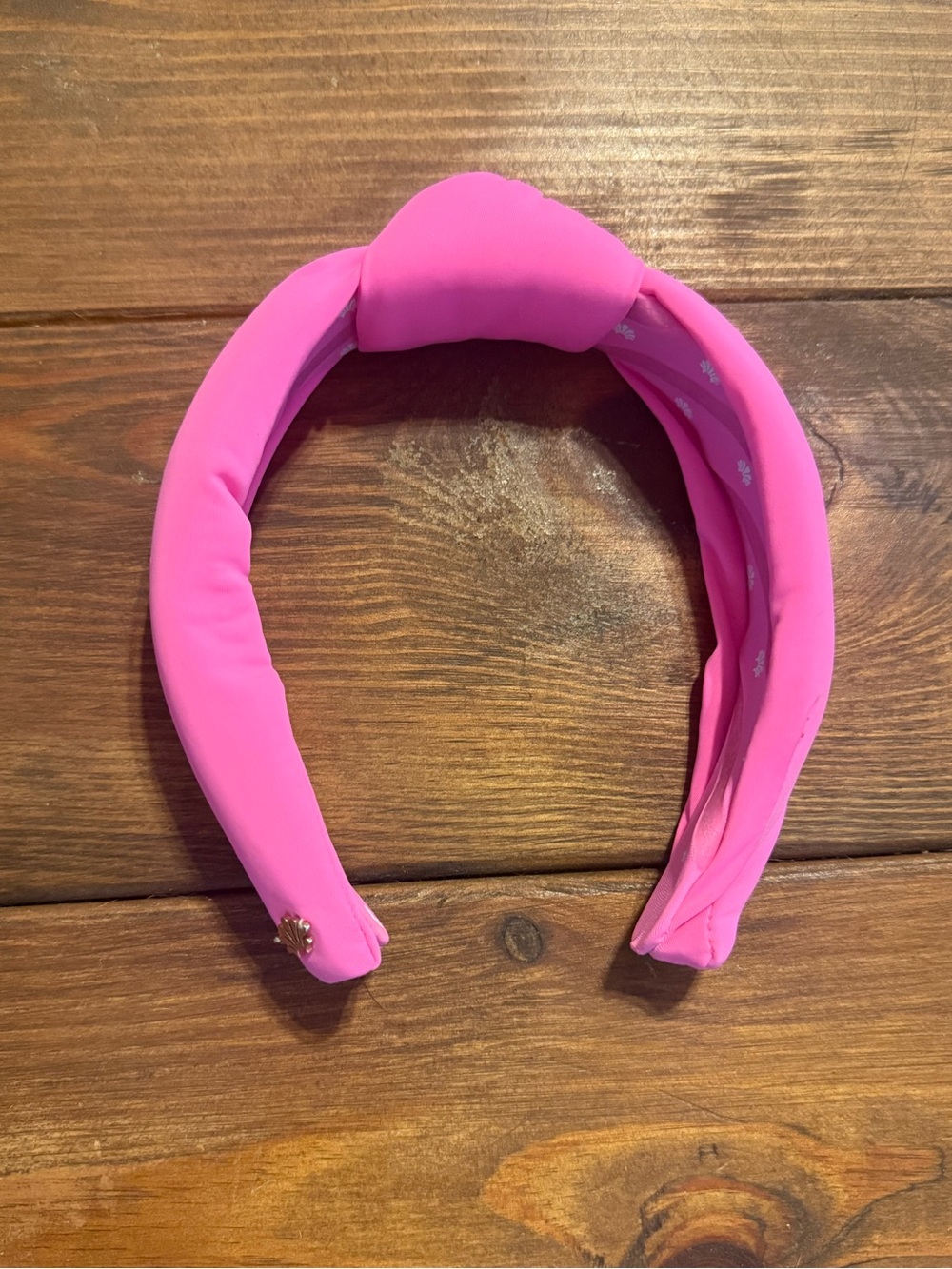 Lele Sadoughi Hot Pink Wide Headband